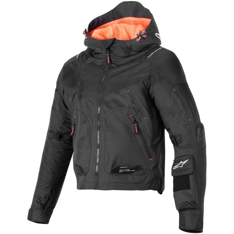 Kurtka motocyklowa damska Alpinestars MOLLY AIR czarno-fluo koralowa