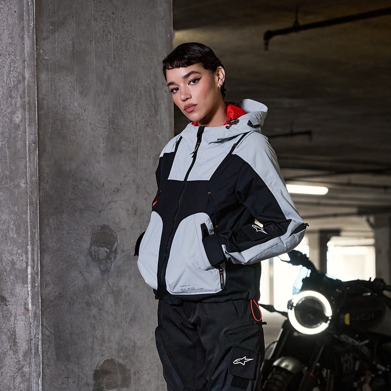 Kurtka motocyklowa damska Alpinestars MOLLY AIR czarno-migdałowa