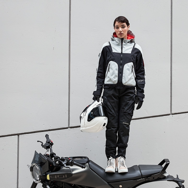 Kurtka motocyklowa damska Alpinestars MOLLY AIR czarno-migdałowa