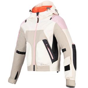 Kurtka motocyklowa damska Alpinestars MOLLY AIR piaskowo-różowo-migdałowa