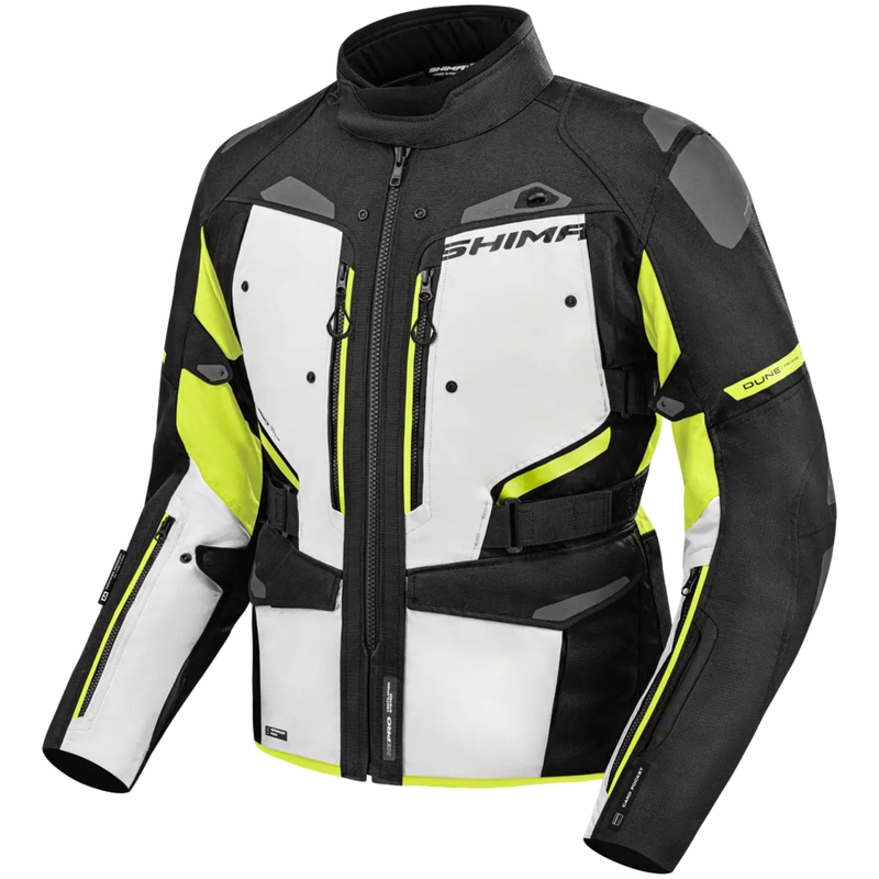 Kurtka motocyklowa Shima Dune fluorescencyjna żółta