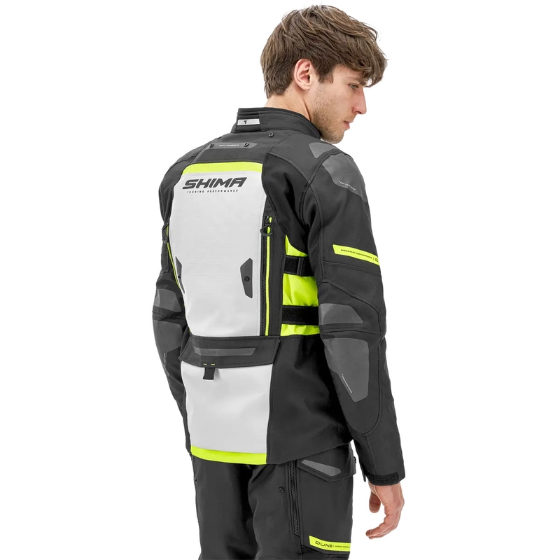 Kurtka motocyklowa Shima Dune fluorescencyjna żółta