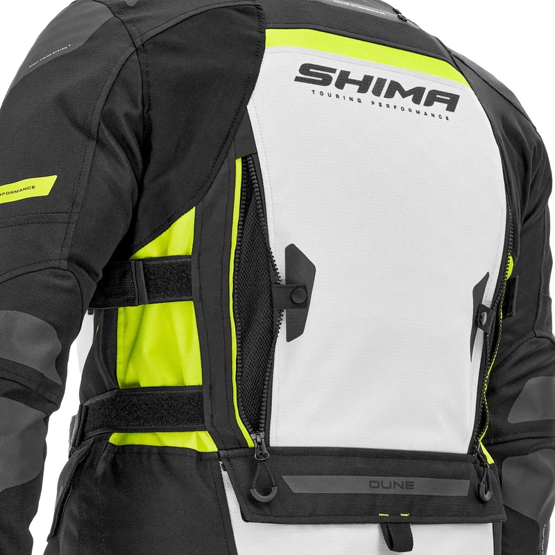 Kurtka motocyklowa Shima Dune fluorescencyjna żółta