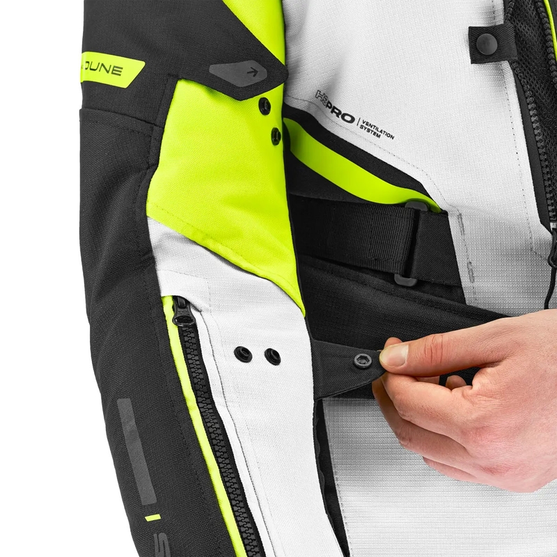 Kurtka motocyklowa Shima Dune fluorescencyjna żółta