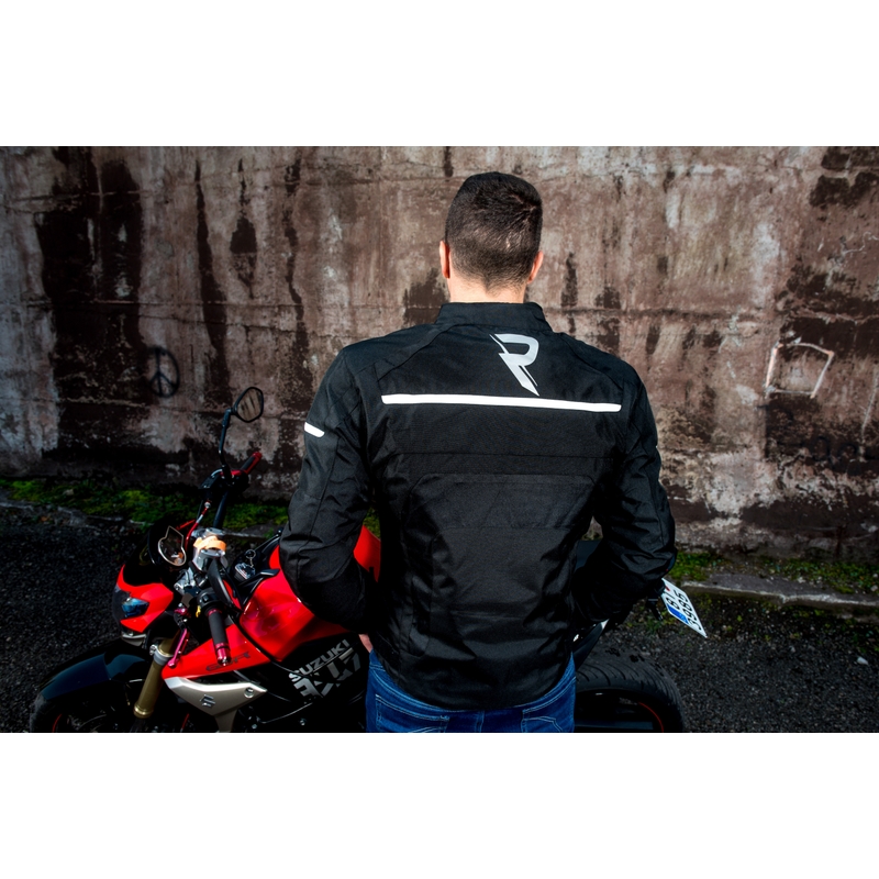Kurtka motocyklowa Street Racer Definit czarno - biała wyprzedaż