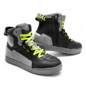 Buty motocyklowe Rebelhorn Vandal II czarno-szaro-fluo żółte