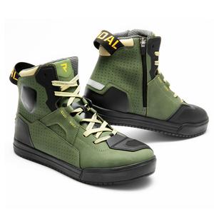 Buty motocyklowe Rebelhorn Vandal II khaki-czarno-pomarańczowe