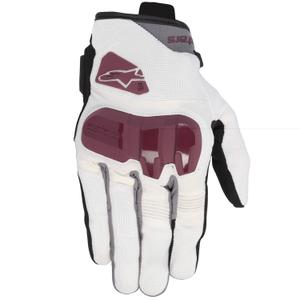 Rękawice motocyklowe damskie Alpinestars Chrom V2 w kolorze biało-fioletowym