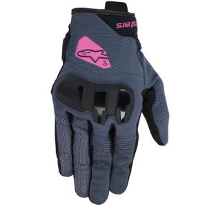 Rękawice motocyklowe damskie Alpinestars Chrom V2 ciemnoszaro-czarno-fioletowe