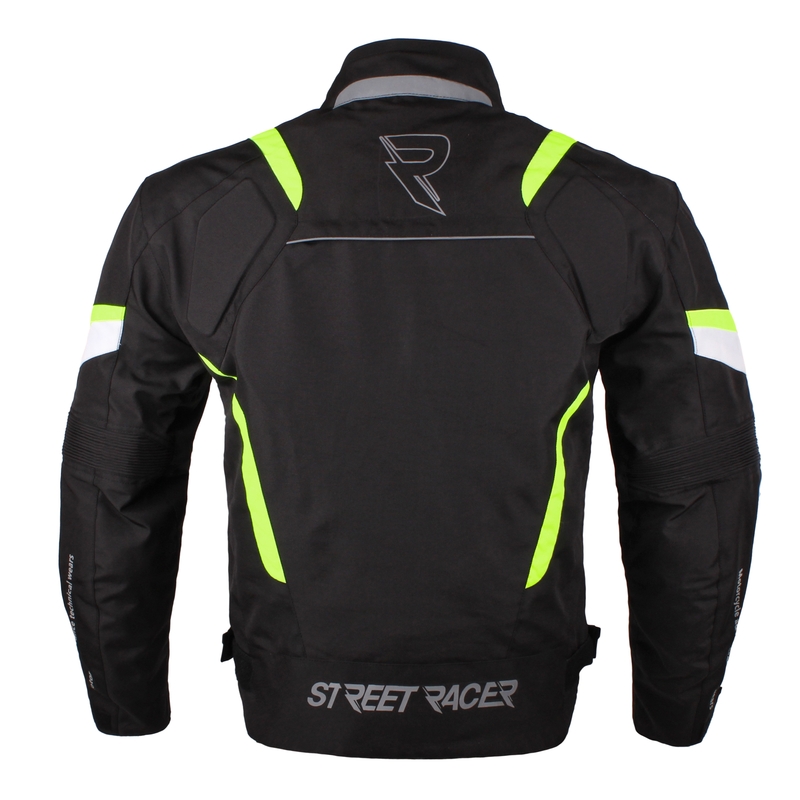 Kurtka motocyklowa Street Racer Cyklon czarno - fluo żółta wyprzedaż