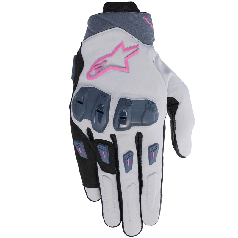 Rękawice motocyklowe damskie Alpinestars STELLA SP X 3 szaro-ciemnoszare-czarno-różowe