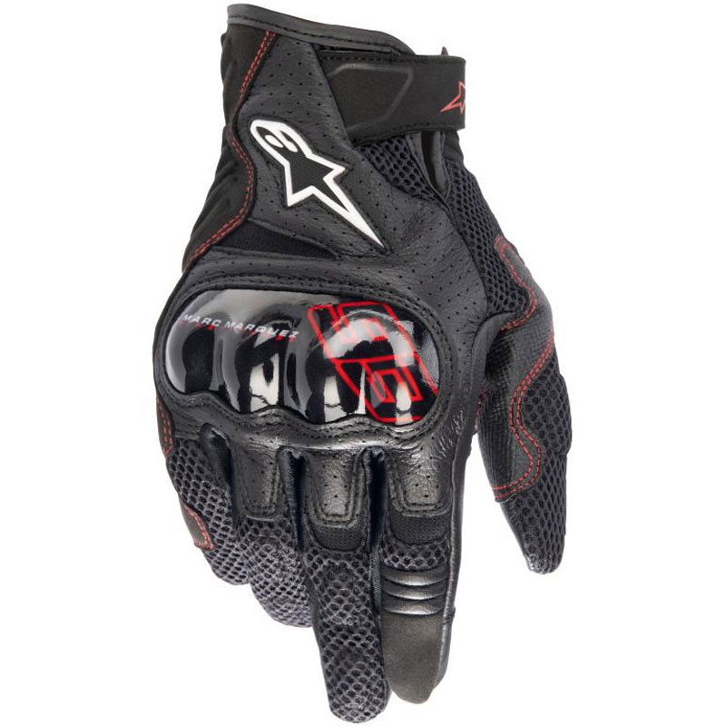 Rękawice motocyklowe Alpinestars Rio Hondo V2 Air MM93 kolekcja czarno-czerwona