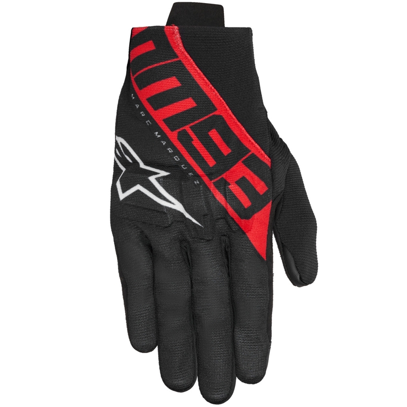 Kolekcja rękawic motocyklowych Alpinestars Reef V2 MM93 czarno-czerwono-białych