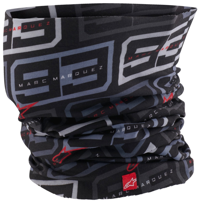 Kolekcja kominów Alpinestars MM93 w kolorze czarno-biało-szaro-czerwonym