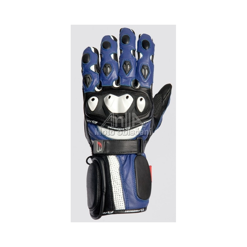 Moto zużycia rękawic ForBikers TIGER niebieska