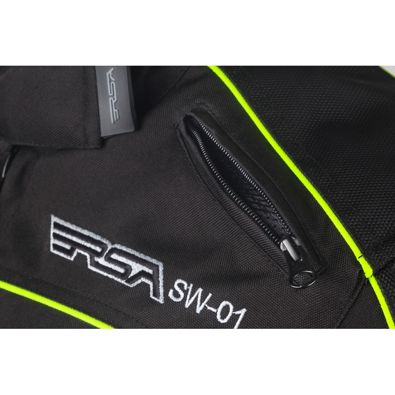 Damska kurtka motocyklowa RSA SW-01 czarno-fluo żółta wyprzedaż