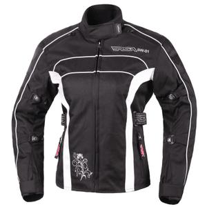 Damska kurtka motocyklowa RSA SW-01 czarno-biała wyprzedaż