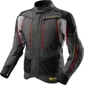 Kurtka motocyklowa Rebelhorn Hardy 3.0 antracytowo-szaro-żółta