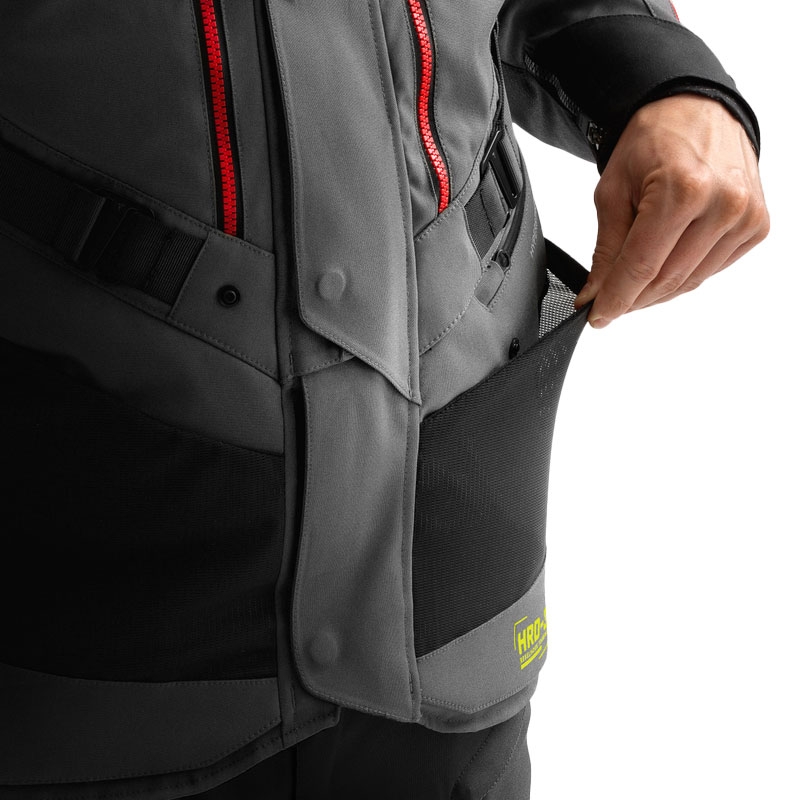 Kurtka motocyklowa Rebelhorn Hardy 3.0 antracytowo-szaro-żółta