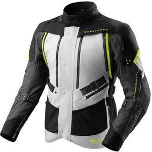 Kurtka motocyklowa Rebelhorn Hardy 3.0 czarno-szaro-fluo-żółta