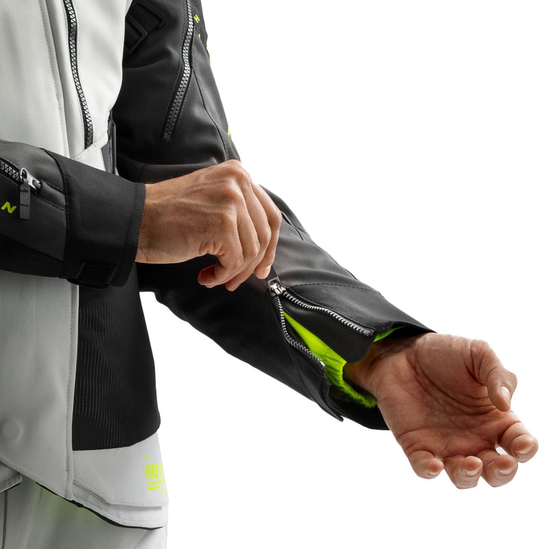 Kurtka motocyklowa Rebelhorn Hardy 3.0 czarno-szaro-fluo-żółta