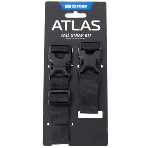 Zestaw Oxford Atlas Advanced Tail Straps w kolorze czarnym