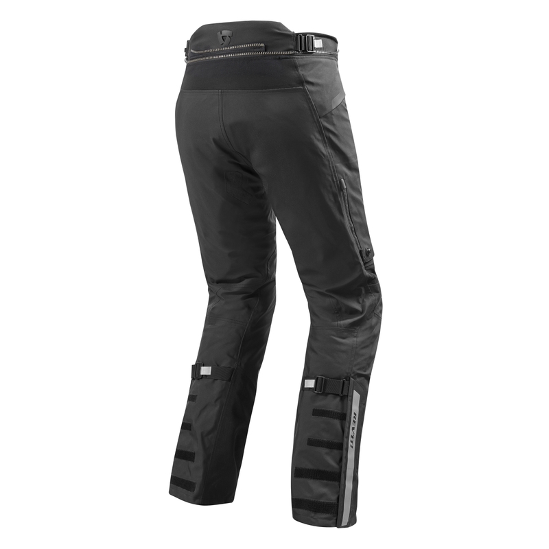 Spodnie motocyklowe Revit Poseidon 2 GTX czarne przedłużone wyprzedaż
