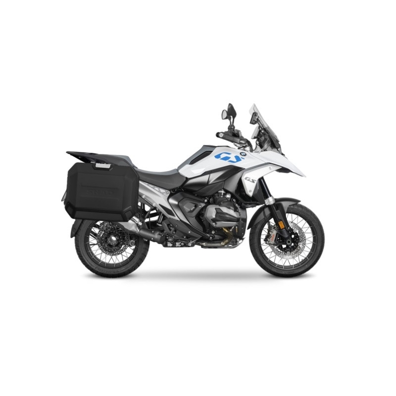 Complete set of 36L / 47L SHAD TERRA aluminum side cases, including mounting kit SHAD BMW R 1300 GS
