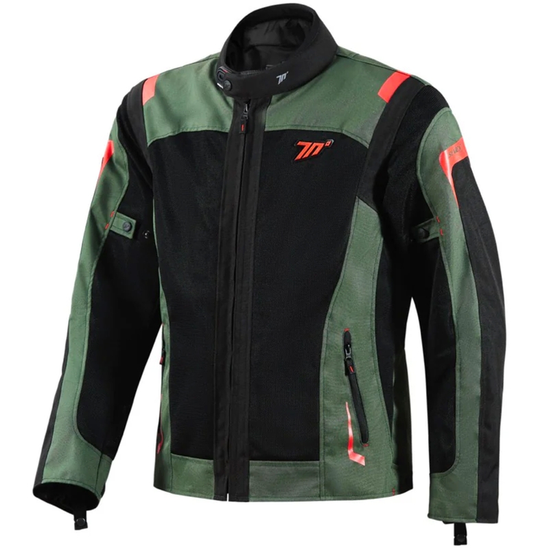 Kurtka motocyklowa Seventy Degrees SD-JT66 Sahara Khaki Red