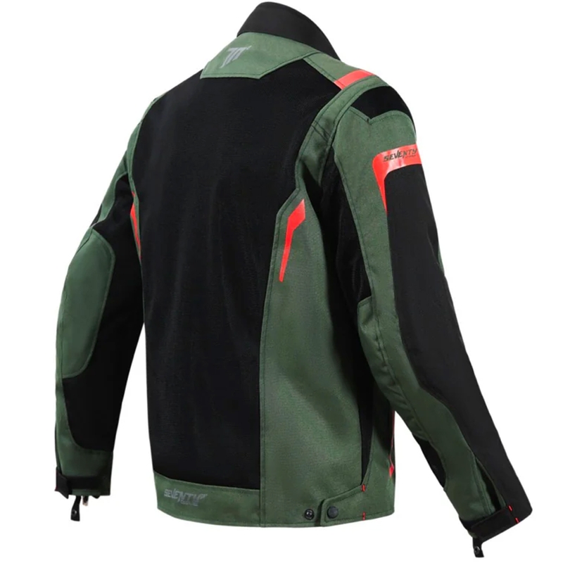 Kurtka motocyklowa Seventy Degrees SD-JT66 Sahara Khaki Red