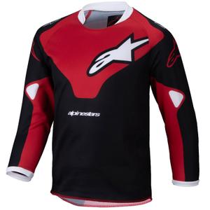 Dziecięca koszulka motocrossowa Alpinestars Racer Veil Dziecięca czarno-czerwona