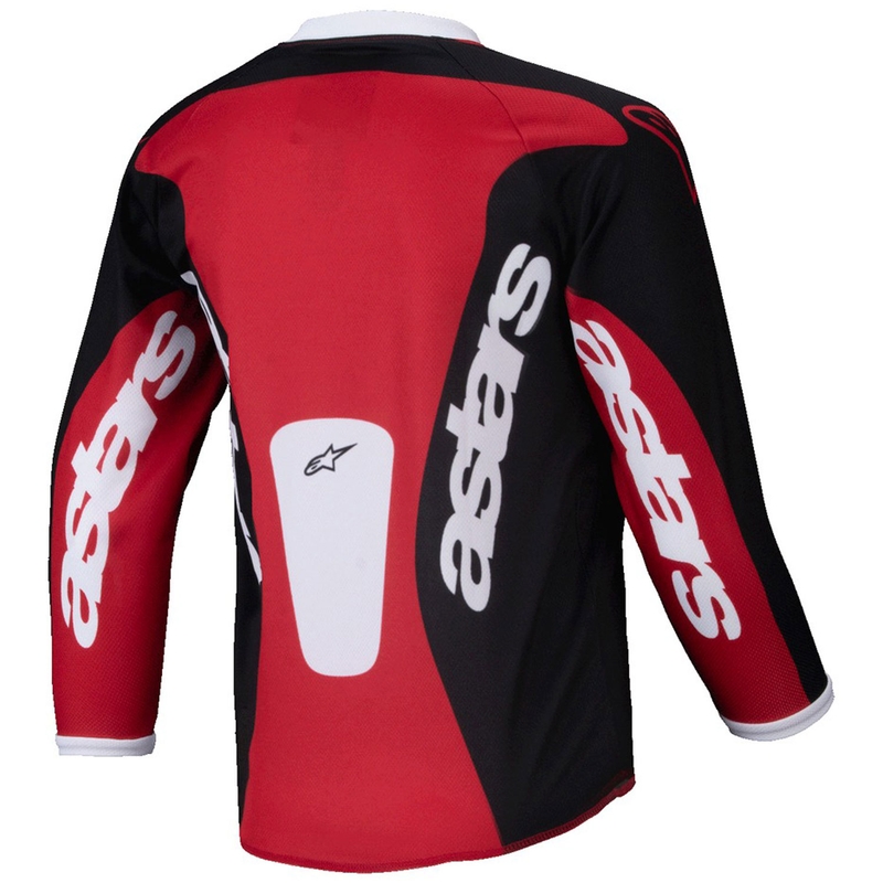 Dziecięca koszulka motocrossowa Alpinestars Racer Veil Dziecięca czarno-czerwona