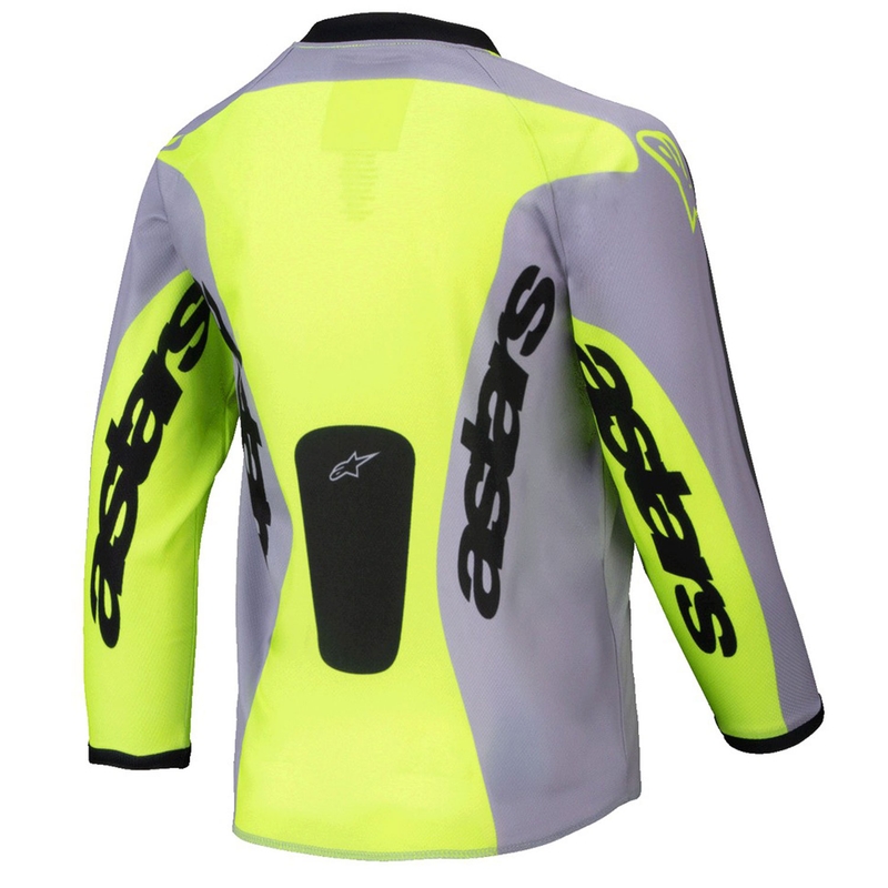 Dziecięca koszulka motocrossowa Alpinestars Racer Veil Dziecięca szaro-fluo żółta