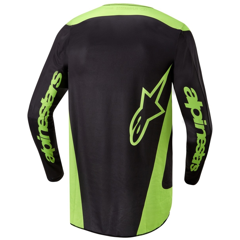Koszulka motocrossowa Alpinestars Fluid Lurv czarno-fluo-żółta