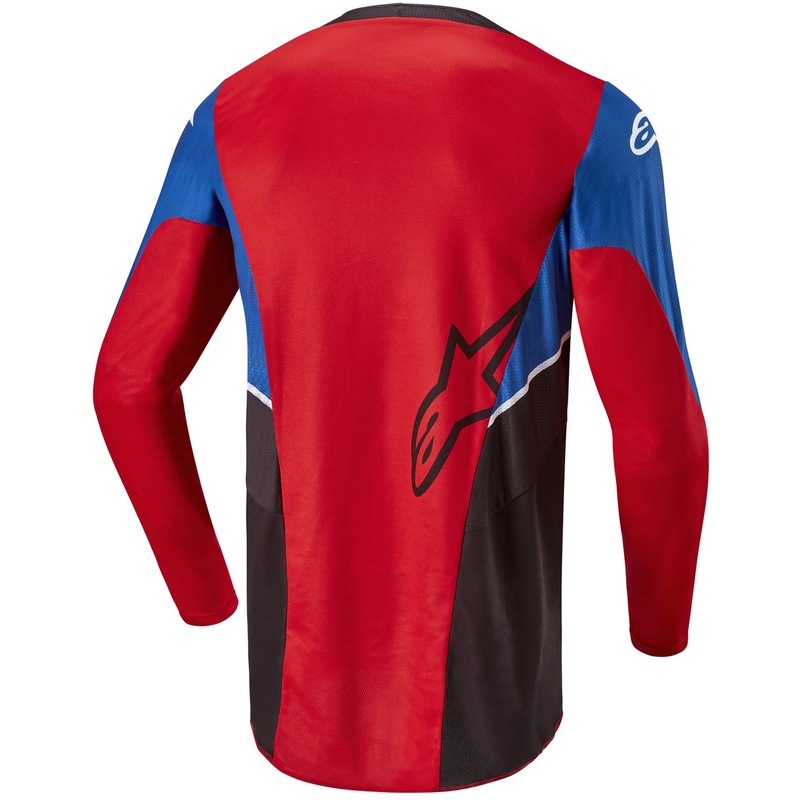 Koszulka motocrossowa Alpinestars Racer Iconic Honda Collection w kolorze czerwono-czarno-niebiesko-białym