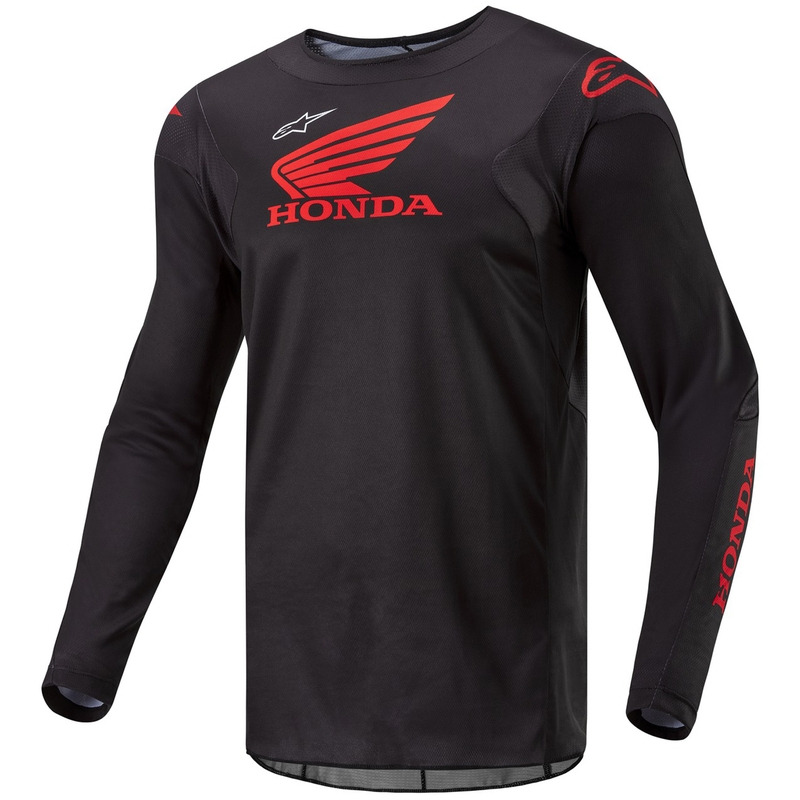 Koszulka motocrossowa Alpinestars Racer Iconic Honda Collection w kolorze czarno-czerwonym