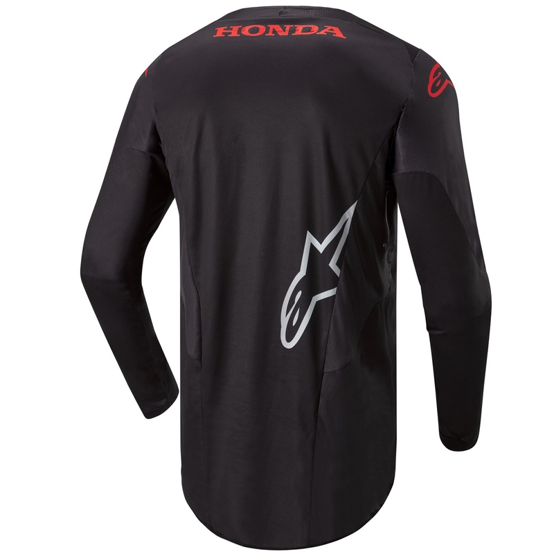 Koszulka motocrossowa Alpinestars Racer Iconic Honda Collection w kolorze czarno-czerwonym