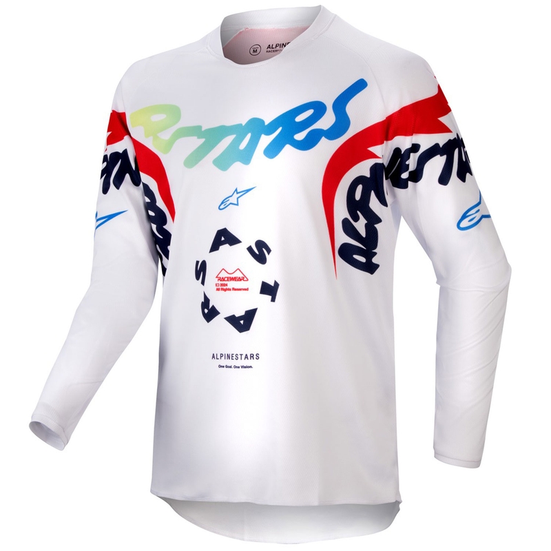 Koszulka motocrossowa dziecięca Alpinestars Racer Hana w kolorze białym