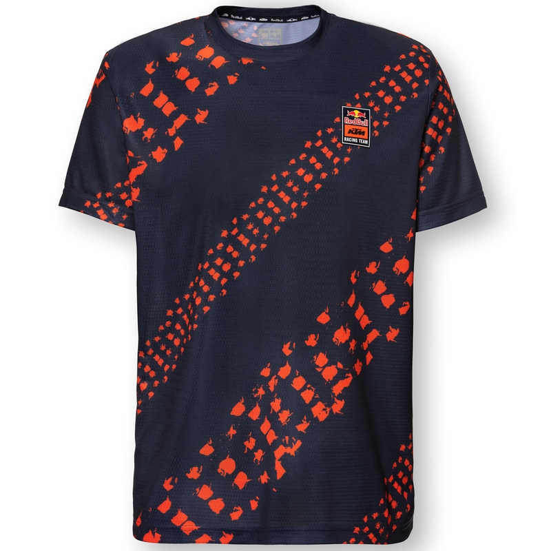 Koszulka motocrossowa KTM Red Bull pomarańczowo-niebieska - krótki rękaw wyprzedaż
