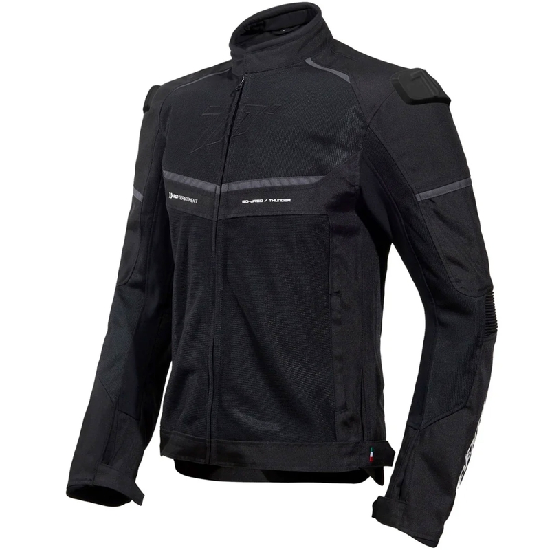 Kurtka motocyklowa Seventy Degrees SD-JR60 Thunder czarno-szaro-biała