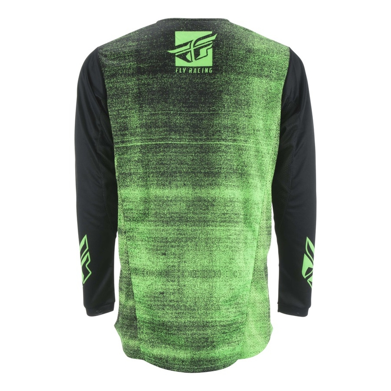 Motocrossowa koszulka FLY Racing Kinetic NOIZ 2019 - USA czarno-fluo zielona wyprzedaż