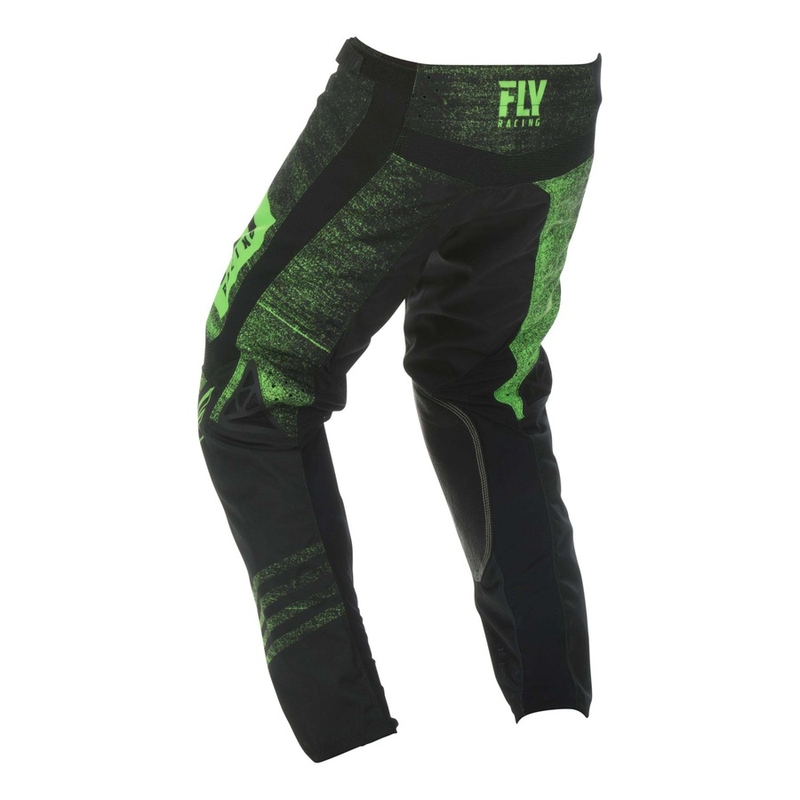 Motocrossowe spodnie FLY Racing Kinetic NOIZ 2019 - USA czarno-fluo zielone wyprzedaż