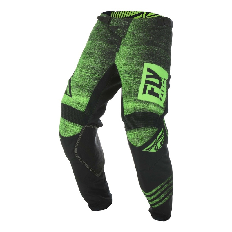 Motocrossowe spodnie FLY Racing Kinetic NOIZ 2019 - USA czarno-fluo zielone wyprzedaż