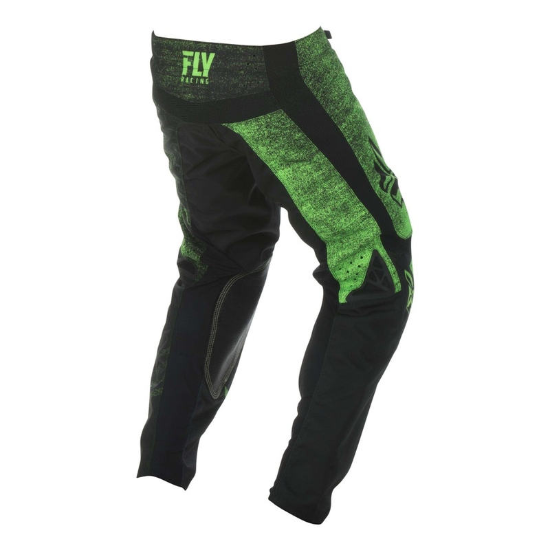 Motocrossowe spodnie FLY Racing Kinetic NOIZ 2019 - USA czarno-fluo zielone wyprzedaż