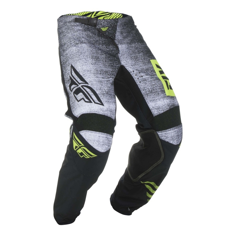 Motocrossowe spodnie FLY Racing Kinetic NOIZ 2019 - USA czarno-fluo żółte