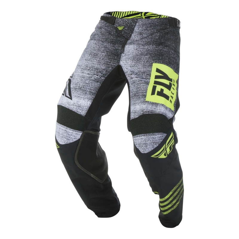 Motocrossowe spodnie FLY Racing Kinetic NOIZ 2019 - USA czarno-fluo żółte