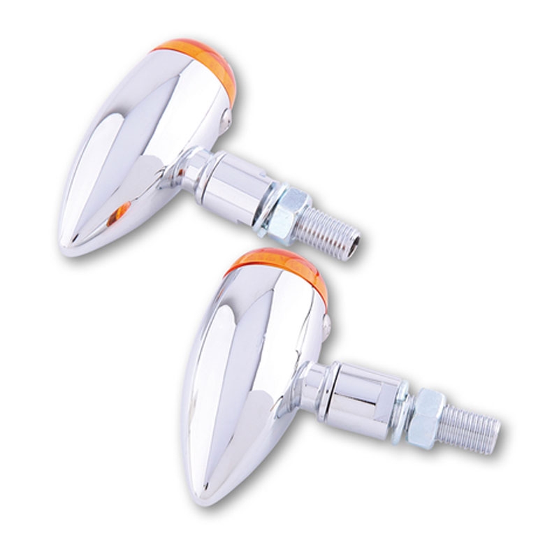 Kierunkowskazy motocyklowe Highsider Smart Micro-bullet chrom