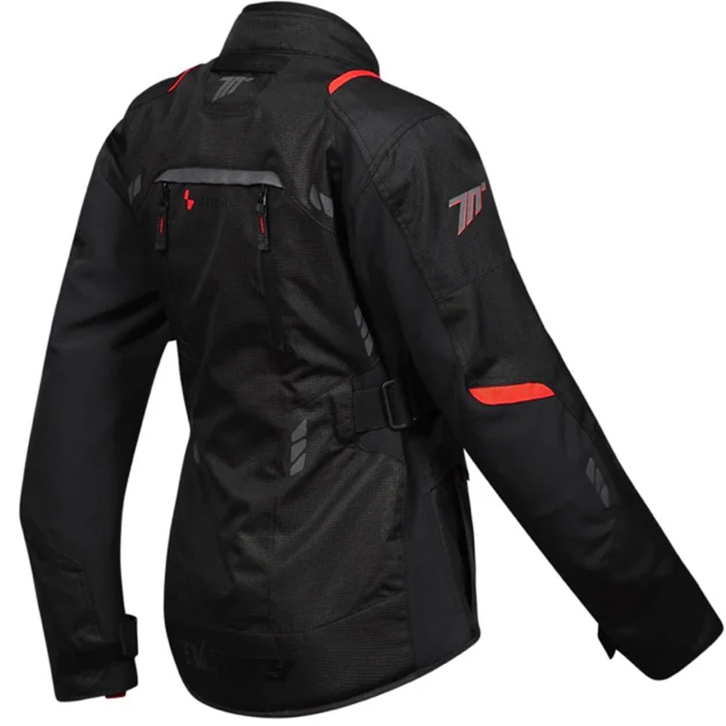Kurtka motocyklowa damska Seventy Degrees SD-JT69 Tanami czarno-czerwona