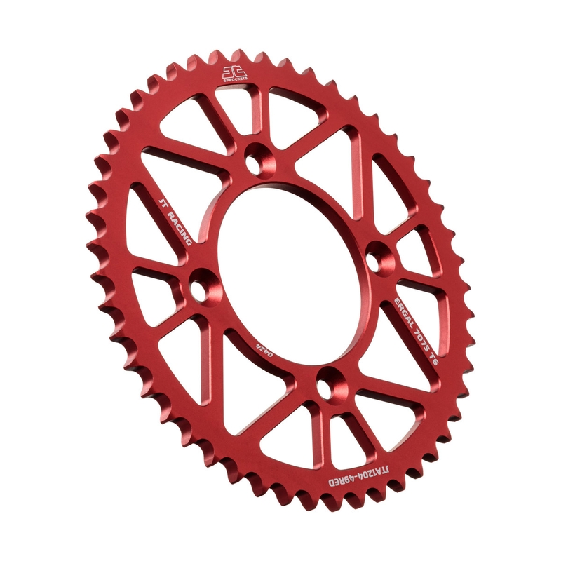 Rear ALU sprocket JT 49)T, nt((428 Red