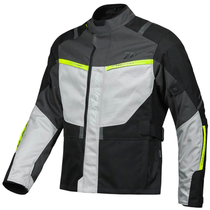Kurtka motocyklowa Seventy Degrees SD-JT83 Tonale czarno-szaro-fluo-żółta